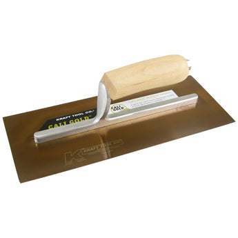 Kraft Cali Gold™ Plaster Trowel with Low Profile Wood Handle