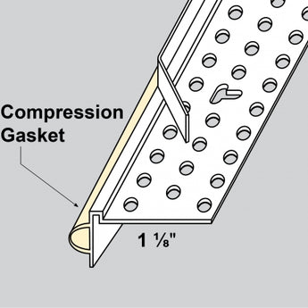 Trim-Tex Vinyl 3/8" Super Seal Tear Away L Bead