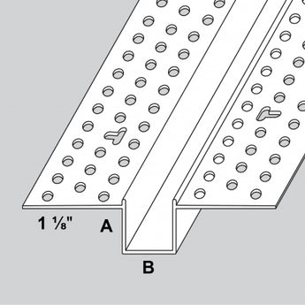 Trim-Tex Vinyl 1/2" x 1" Architectural Reveal Bead