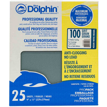 Dolphin Pro Grade 9" x 11" Sanding Sheets